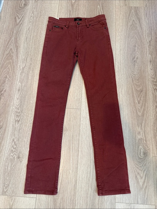 OBEY Other - OBEY DARK BURGUNDY "TIGHT STRETCH STRAIGHT LEG" JEANS size 30